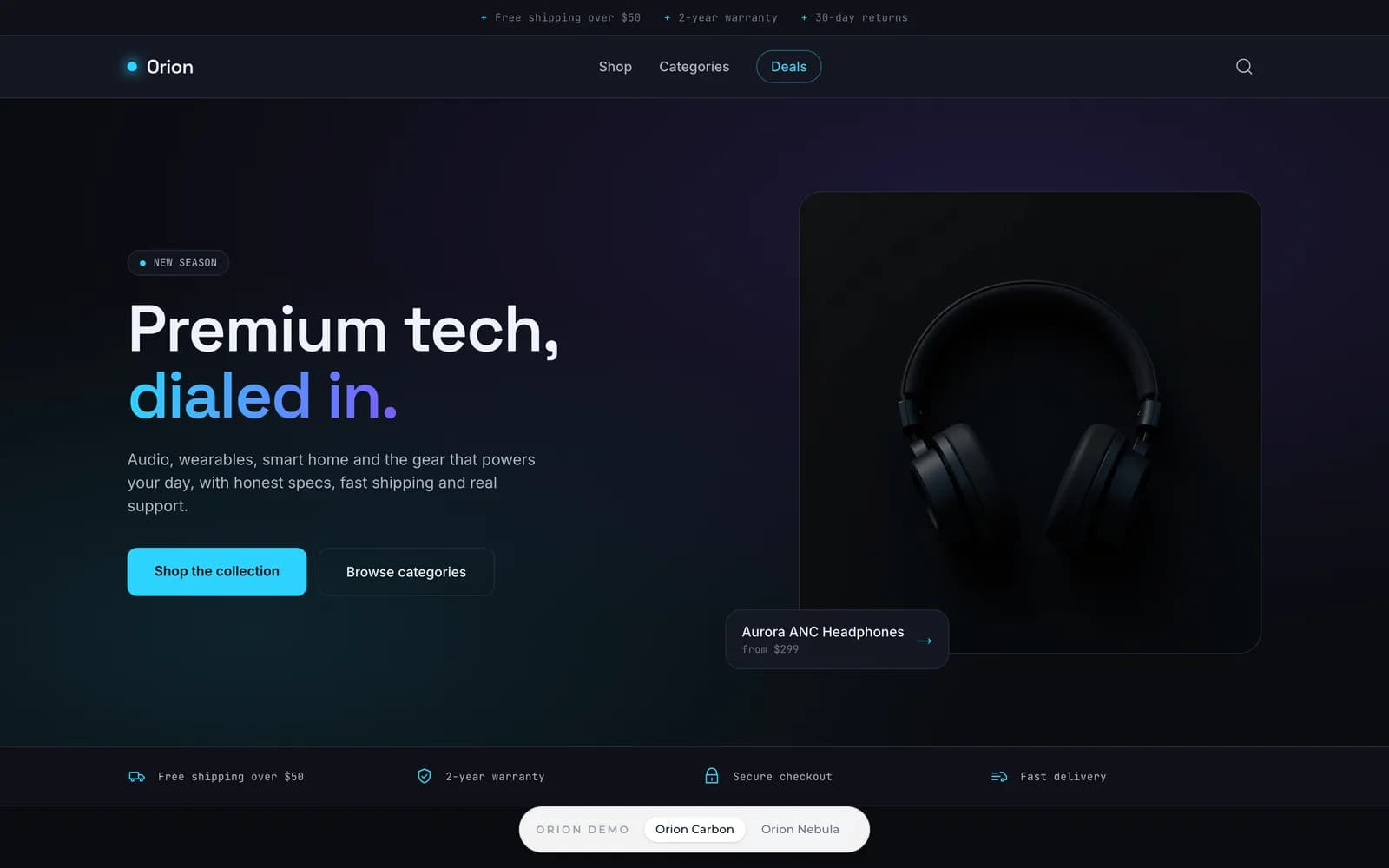 Orion theme